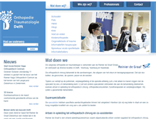 Tablet Screenshot of orthopediedelft.nl